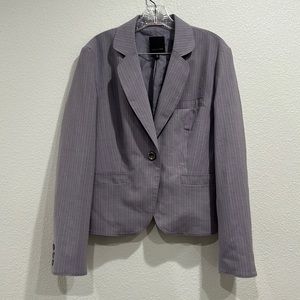 The Limited Purple Pin Stripe Blazer SZ 12